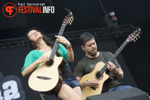 Rodrigo Y Gabriela op Rock Werchter 2014 - dag 2 foto