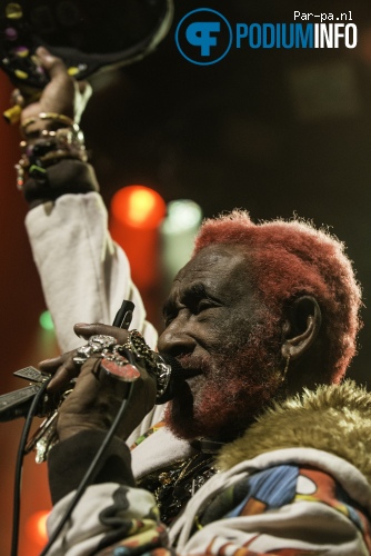 Lee 'Scratch' Perry op Lee Perry - 10/12 - Gebr. de Nobel foto