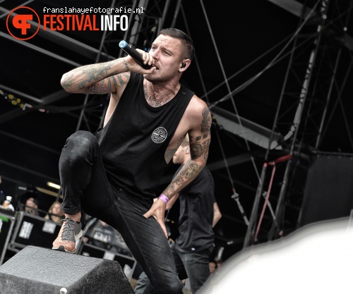 Parkway Drive op Graspop Metal Meeting 2015 foto