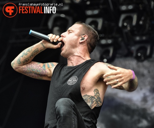 Parkway Drive op Graspop Metal Meeting 2015 foto