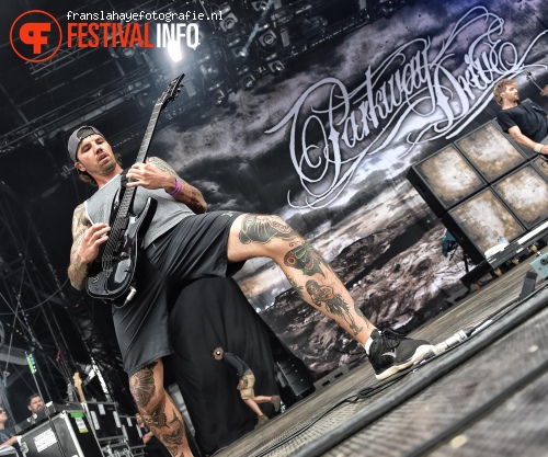 Parkway Drive op Graspop Metal Meeting 2015 foto