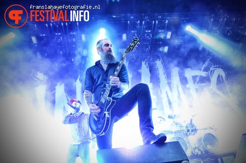 In Flames op Graspop Metal Meeting 2015 foto