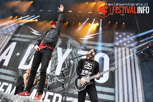 A Day To Remember op Graspop Metal Meeting 2015 foto