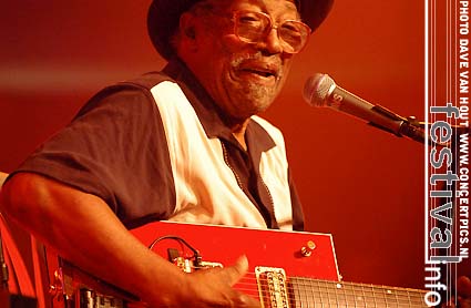 Bo Diddley op Moulin Blues 2007 foto