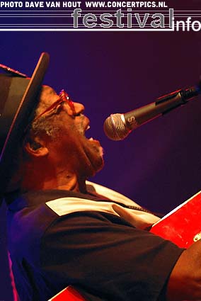 Bo Diddley op Moulin Blues 2007 foto