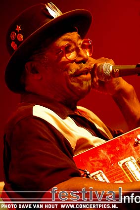 Bo Diddley op Moulin Blues 2007 foto