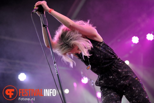 The Asteroids Galaxy Tour op Welcome To The Village 2015 - zaterdag foto