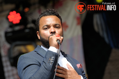 Myles Sanko op Welcome To The Village 2015 - zondag foto