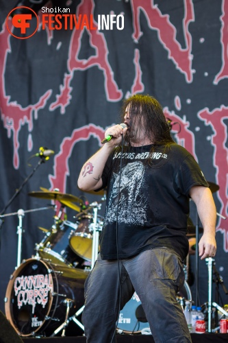 Cannibal Corpse op Into The Grave 2015 foto