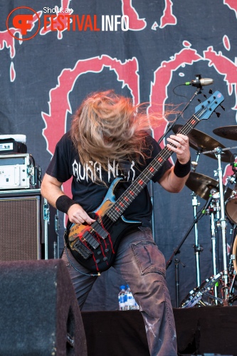 Cannibal Corpse op Into The Grave 2015 foto