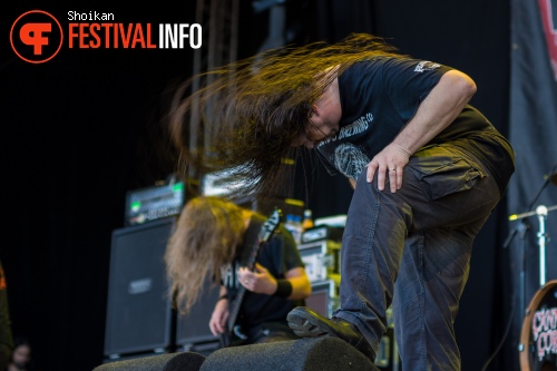 Cannibal Corpse op Into The Grave 2015 foto