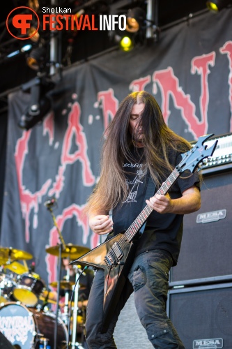 Cannibal Corpse op Into The Grave 2015 foto