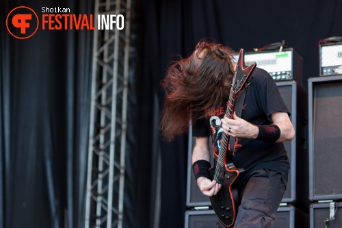 Cannibal Corpse op Into The Grave 2015 foto