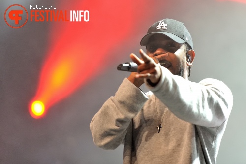 Kendrick Lamar op Lowlands 2015 - zondag foto