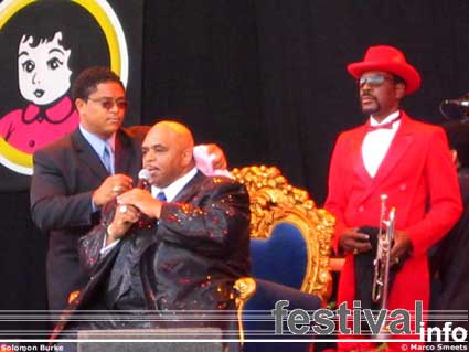 Solomon Burke op Pinkpop 2003 foto