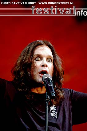 Ozzy Osbourne op Fields of Rock 2007 foto