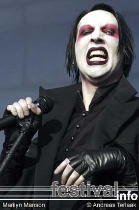 Marilyn Manson op Fields of Rock 2003 foto