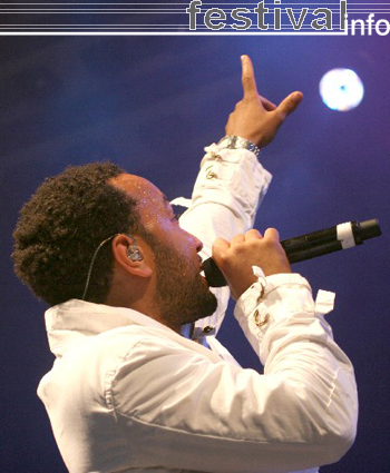 John Legend op Rock Werchter 2007 foto