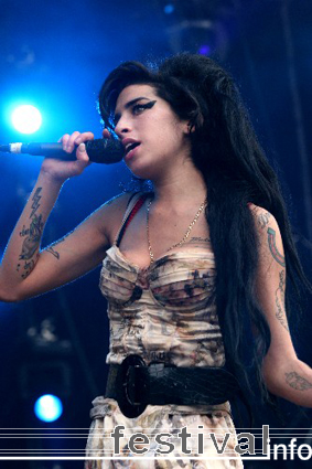 Amy Winehouse op Rock Werchter 2007 foto