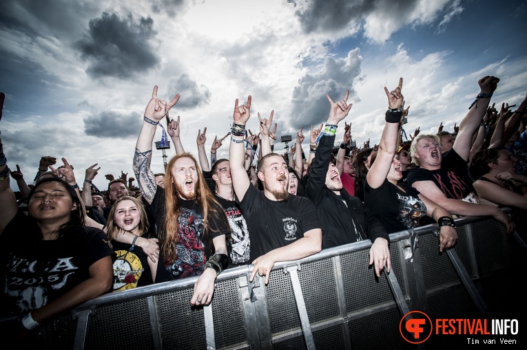 Heaven Shall Burn op Graspop Metal Meeting 2016, dag 1 foto