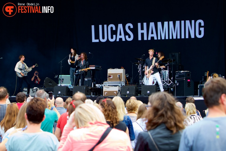 Lucas Hamming op Huntenpop 2016 foto
