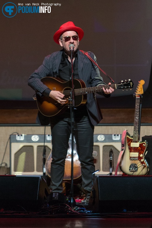 Elvis Costello op Elvis Costello - 08/03 - Koninklijk Theater Carré foto