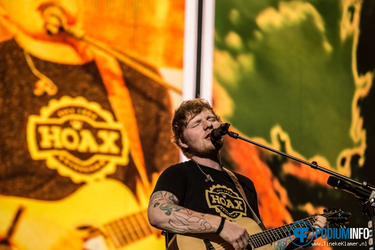 Ed Sheeran op Ed Sheeran - 03/04 - Ziggodome foto