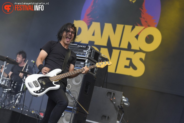 Danko Jones op Graspop Metal Meeting 2017 foto