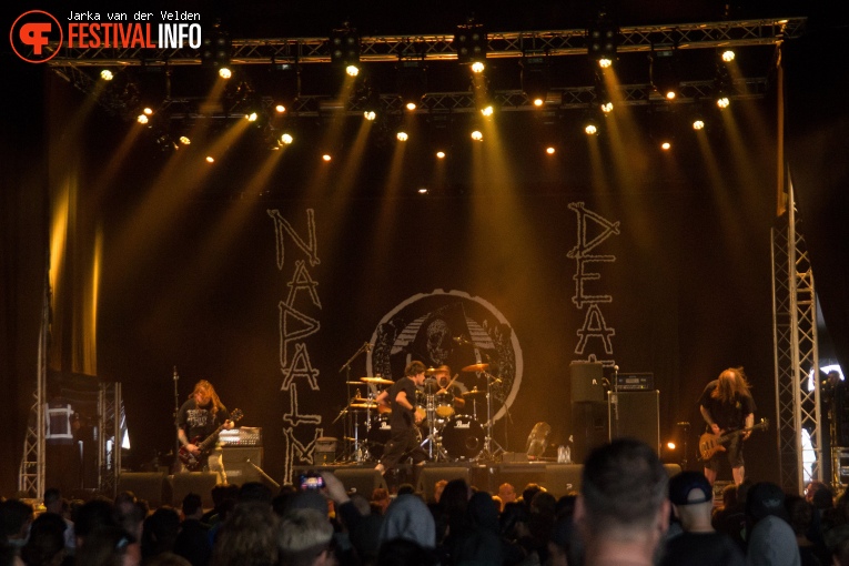 Napalm Death op Jera On Air 2017 - Zaterdag foto