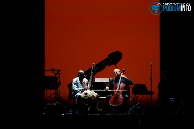 Ballaké Sissoko op Ludovico Einaudi - 09/07 - AFAS Live foto