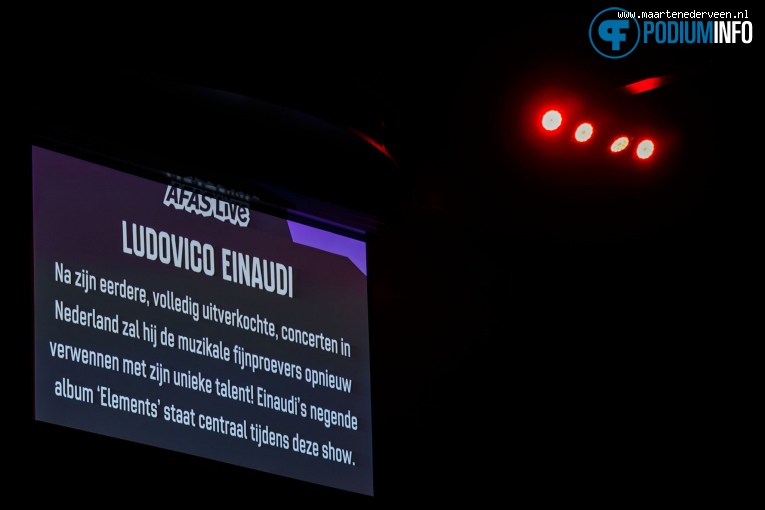 Ludovico Einaudi op Ludovico Einaudi - 09/07 - AFAS Live foto