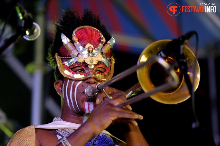 Golden Dawn Arkestra op Welcome To The Village 2017 - Zaterdag foto