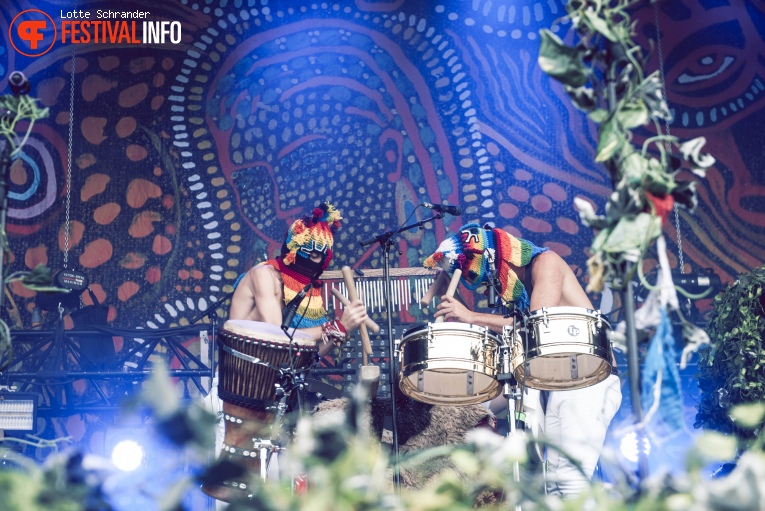 Crystal Fighters op Lollapalooza Paris 2017 foto