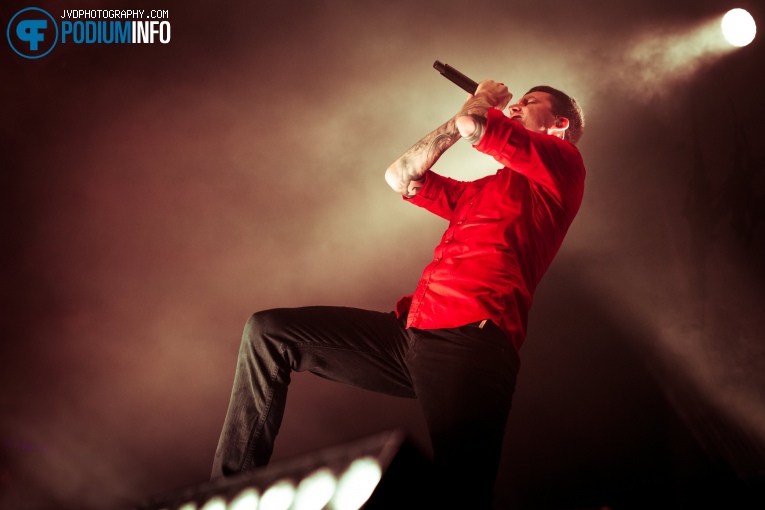 Heaven Shall Burn op Heaven Shall Burn - 20/3 - TivoliVredenburg foto