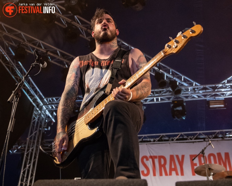 Stray From the Path op Jera On Air 2018 - Vrijdag foto