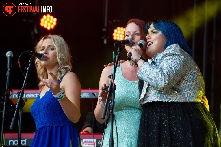 Hannah Williams & The Affirmations op Welcome To The Village 2018 - Vrijdag foto