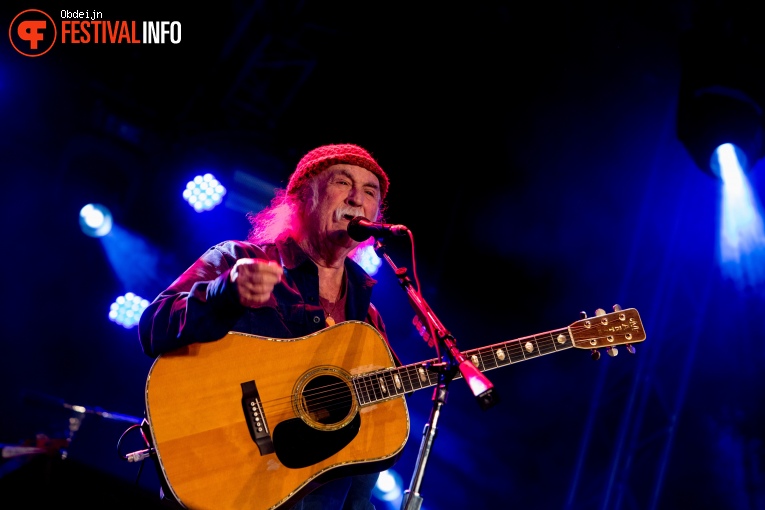 David Crosby op Once in a blue moon festival 2018 foto