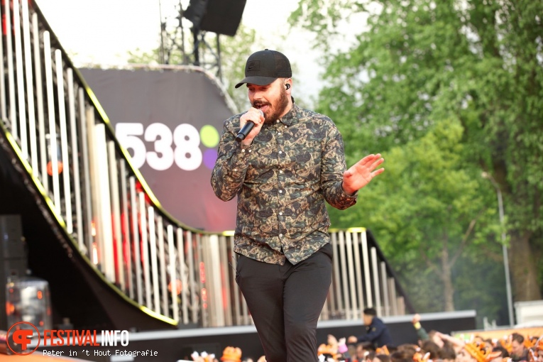 Foto Mike Williams op 538 Koningsdag 2019