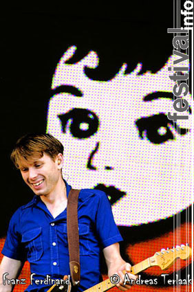 Franz Ferdinand op Pinkpop 2004 ma foto