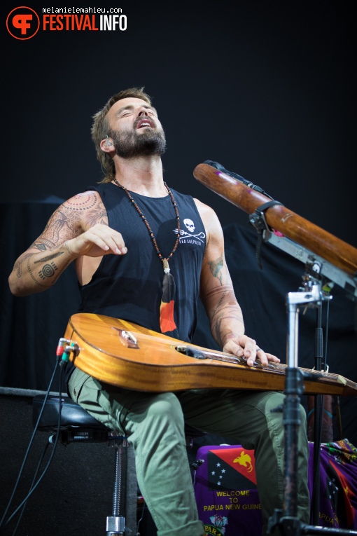 Xavier Rudd op Paléo Festival 2019 foto