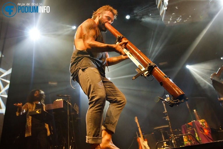 Xavier Rudd op Xavier Rudd - 02/08 - Maassilo foto