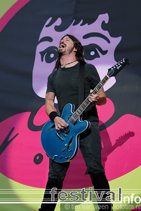 Foo Fighters op Pinkpop 2008 foto