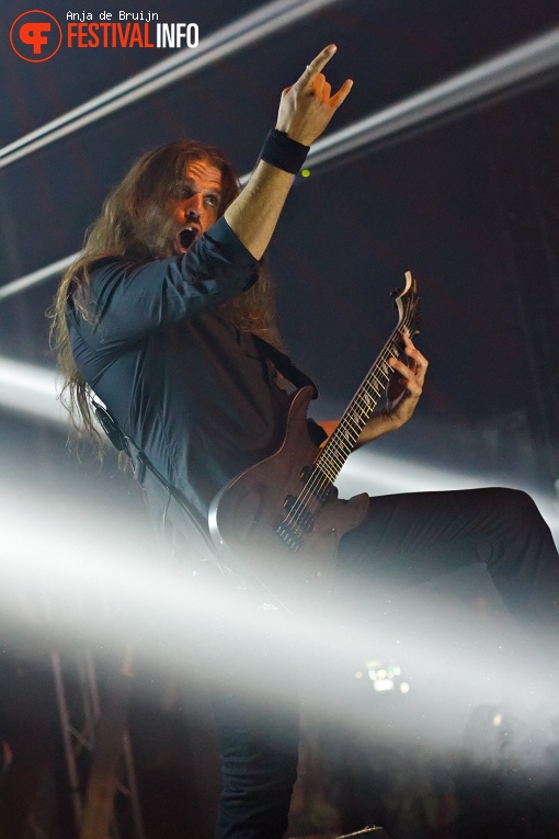 Dark Tranquillity op Baroeg Open Air 2019 foto