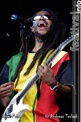 Steel Pulse op Parkpop 2004 foto