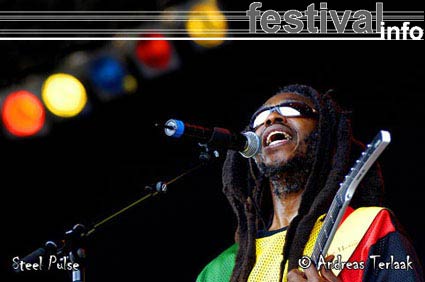 Steel Pulse op Parkpop 2004 foto