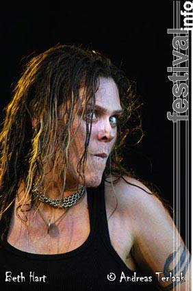 Beth Hart op Parkpop 2004 foto