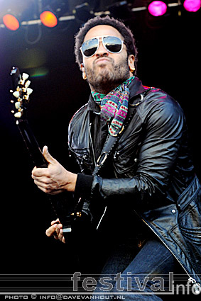 Lenny Kravitz op Rockin' Park 2008 foto