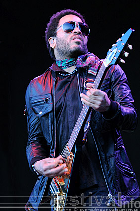 Lenny Kravitz op Rockin' Park 2008 foto