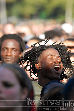 Morgan Heritage op Parkpop 2008 foto