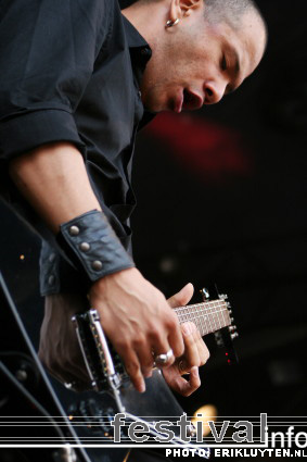 Danko Jones op Bospop 2008 foto